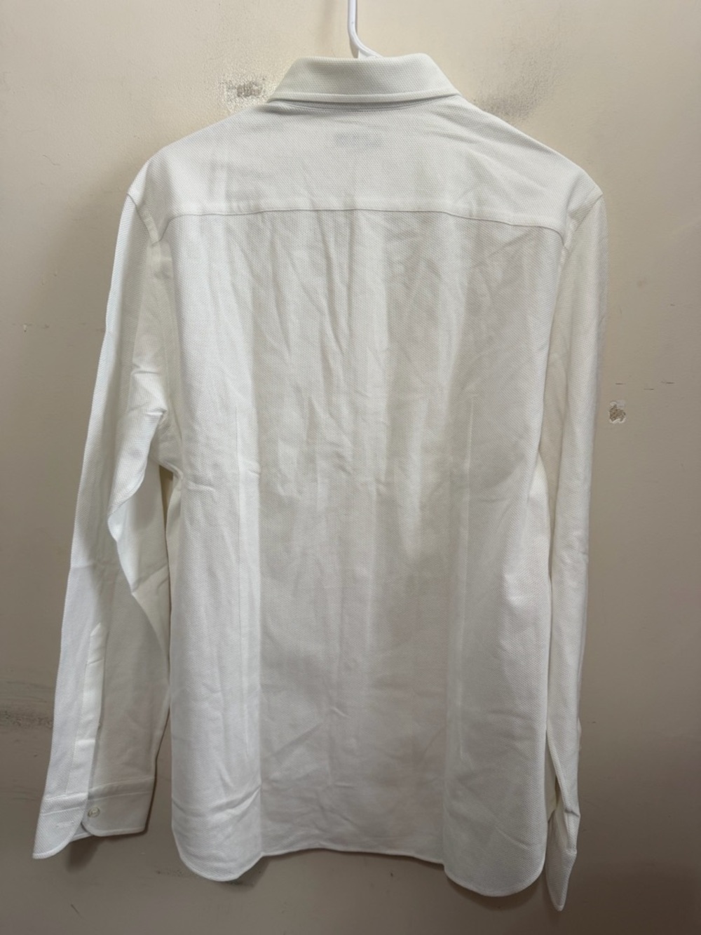 Loro Piana white textured long-sleeve button-up shirt Men’s Size X-Large - Picture 14 of 16